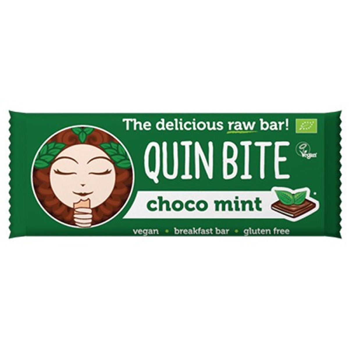 Choco Mint bar Økologisk - 30 gram - Quin Bite