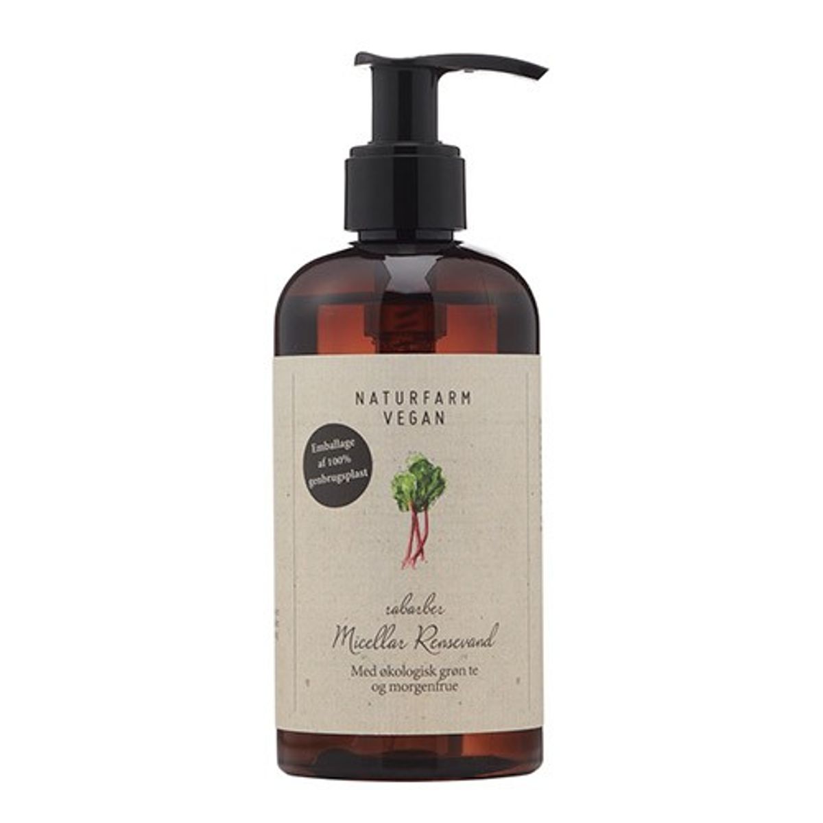 Micellar Rensevand Rabarber - 250 ml - Naturfarm