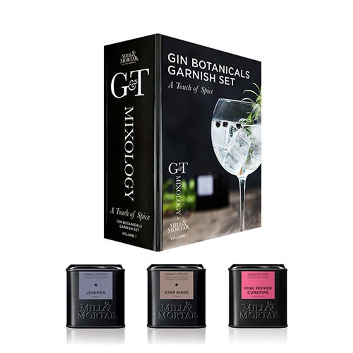 Gaveæske A Touch of Spice G&T Økologisk Mixology vol. I - 90 gram - Mill & Mortar