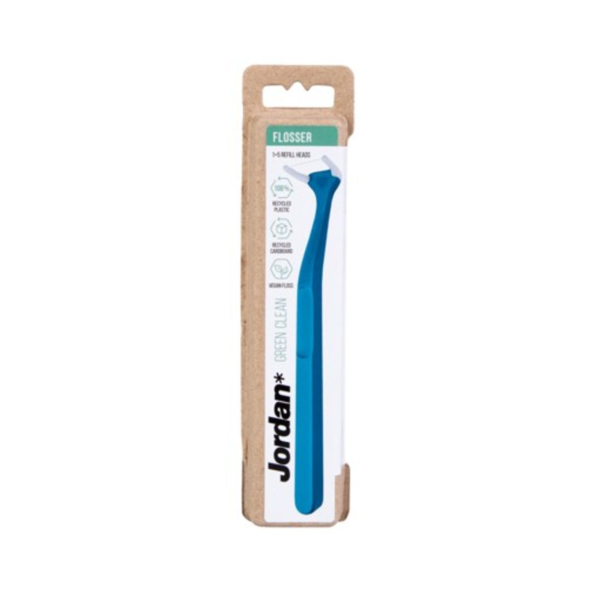 Flosser refill 6 stk. Green Clean - Jordan