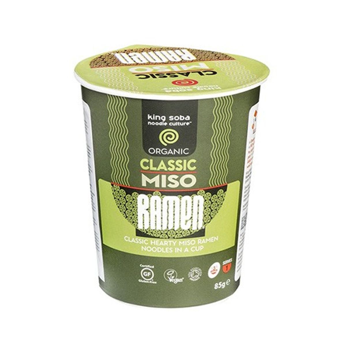 Classic Miso Ramen instant cup Økologisk - 85 gram - King Soba