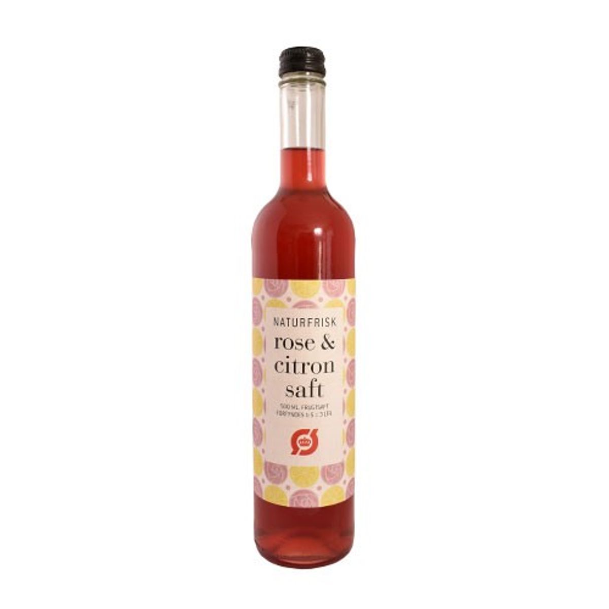 Rose & Citron saft Økologisk - 500 ml - Naturfrisk