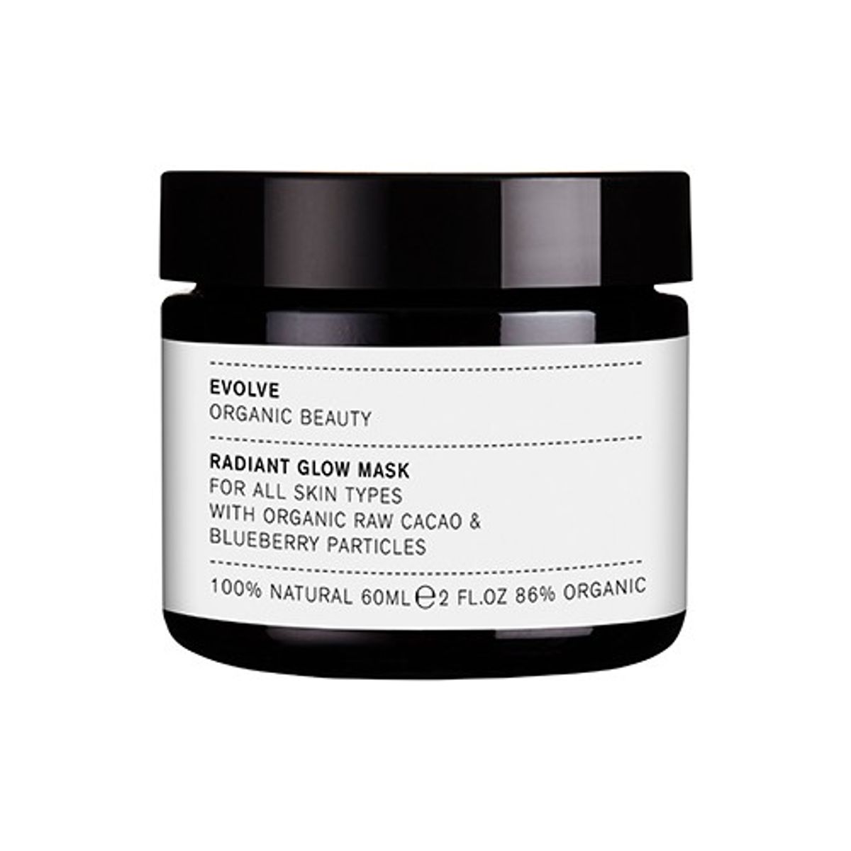 Radiant Glow Mask with Blueberry Particles - 60 ml - Evolve