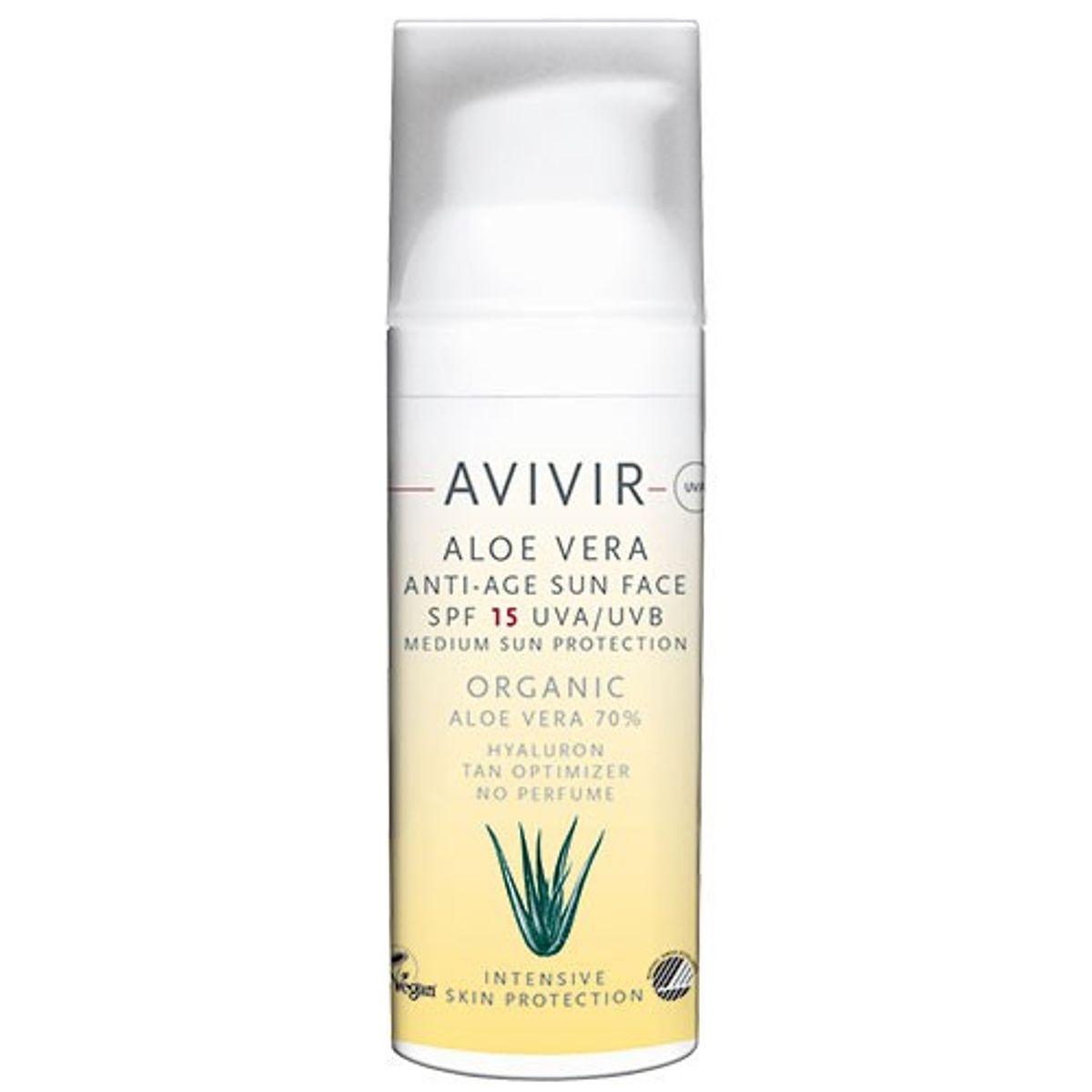 Aloe Vera Anti-Age Sun Ansigt SPF 15 - 50 ml - Avivir