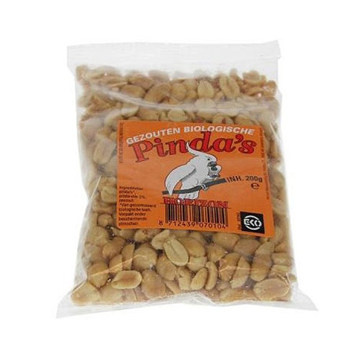 Peanuts salt Pindas Økologisk Horizon - 200 gr