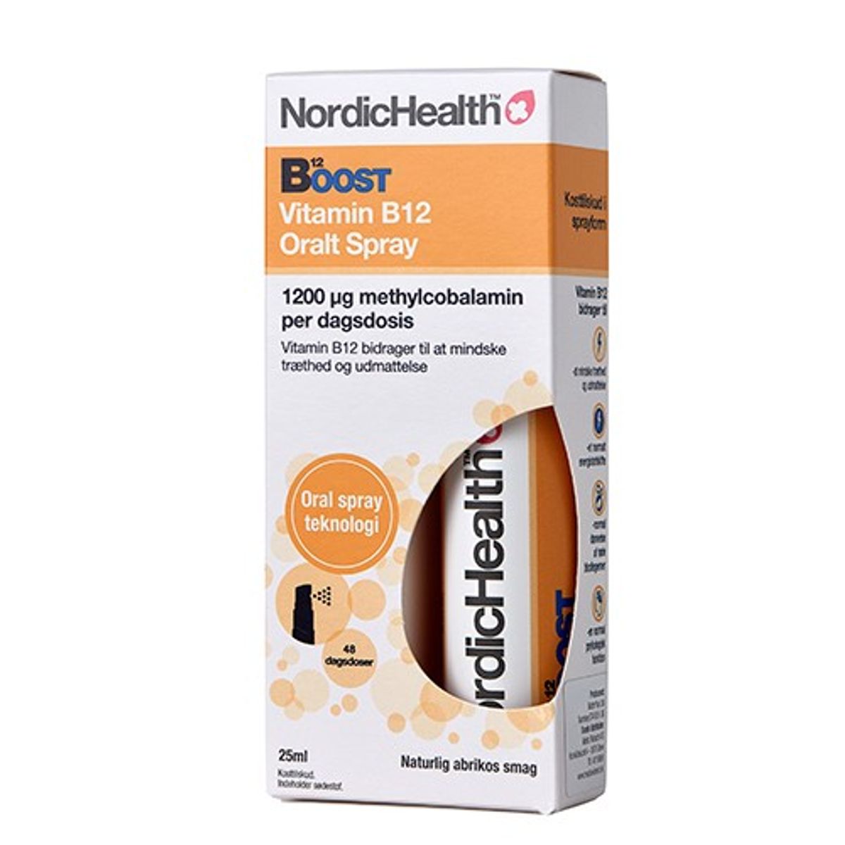 Boost Vitamin B12 oralt spray - 25 ml - NordicHealth