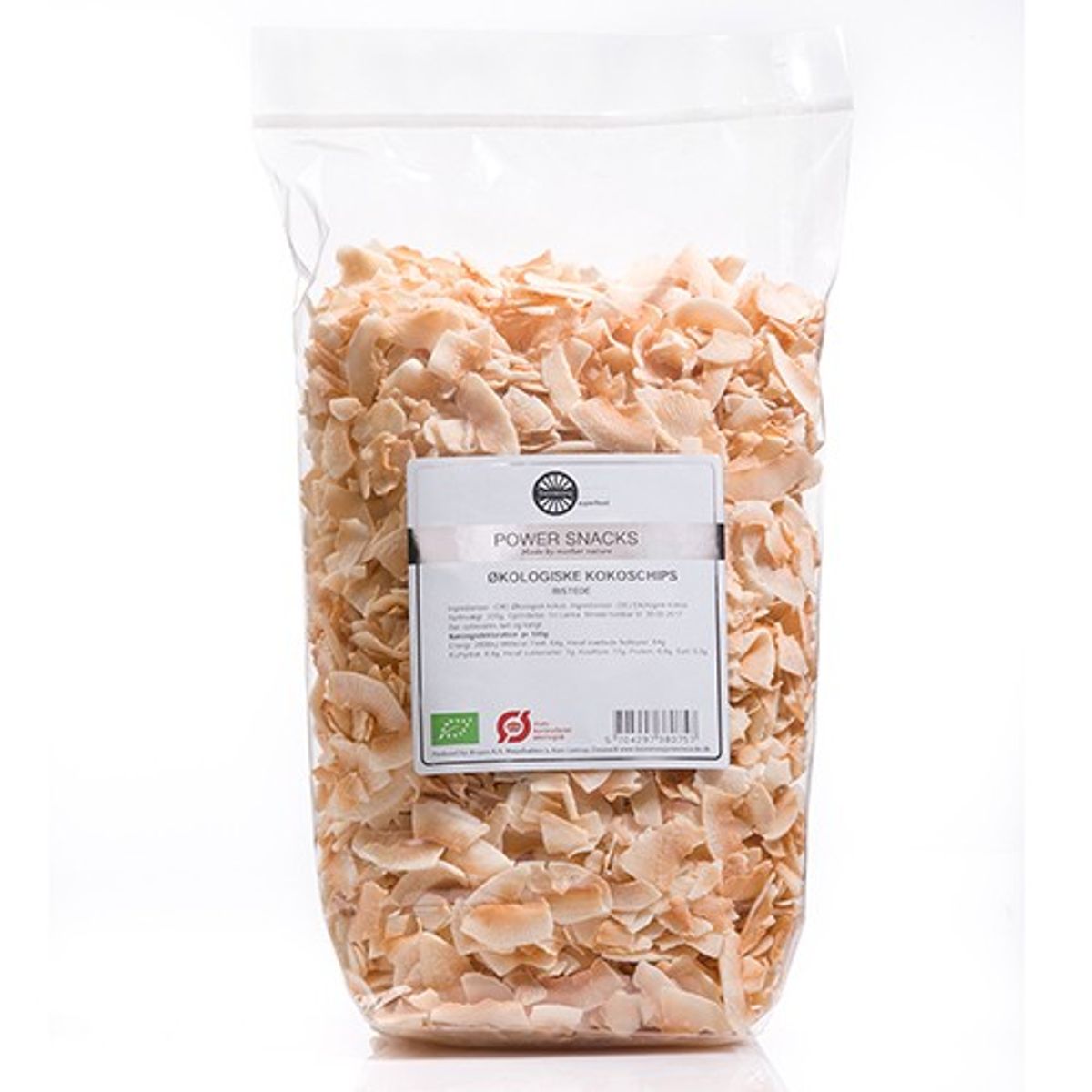 Kokoschips ristede Økologisk - 500 gram - Dannevang