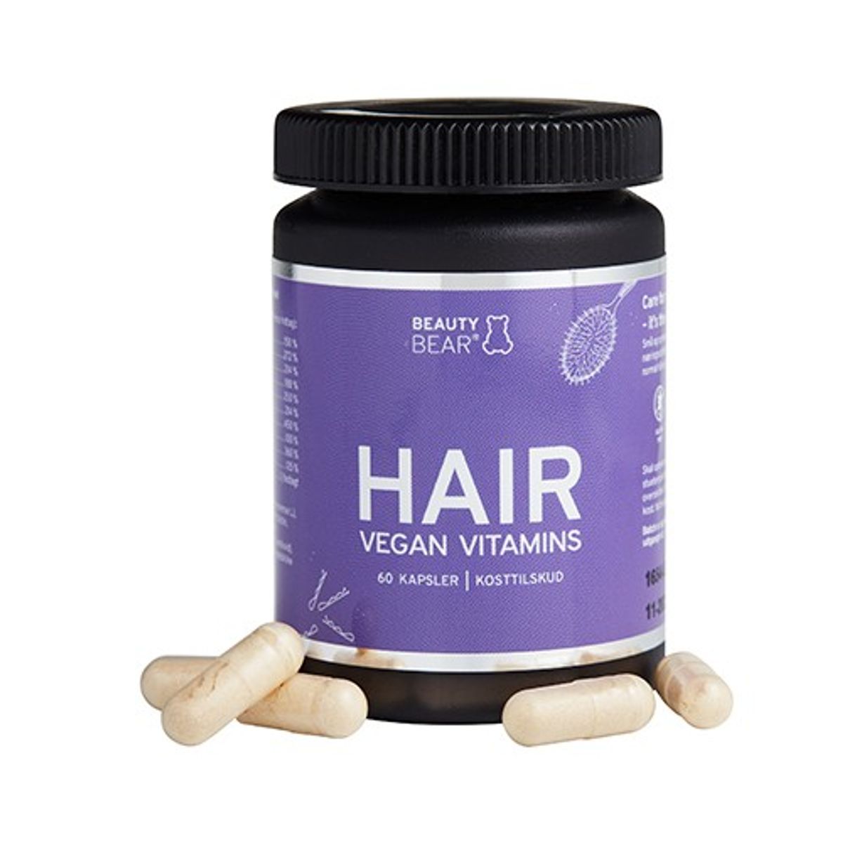 HAIR vitamin kapsler - 60 kapsler - Berthelsen Beauty Bear