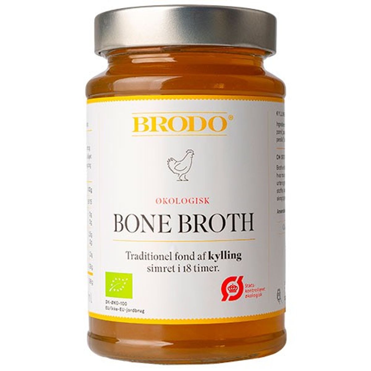 Bone Broth Kylling Økologisk - 390 ml - Wooden Spoon