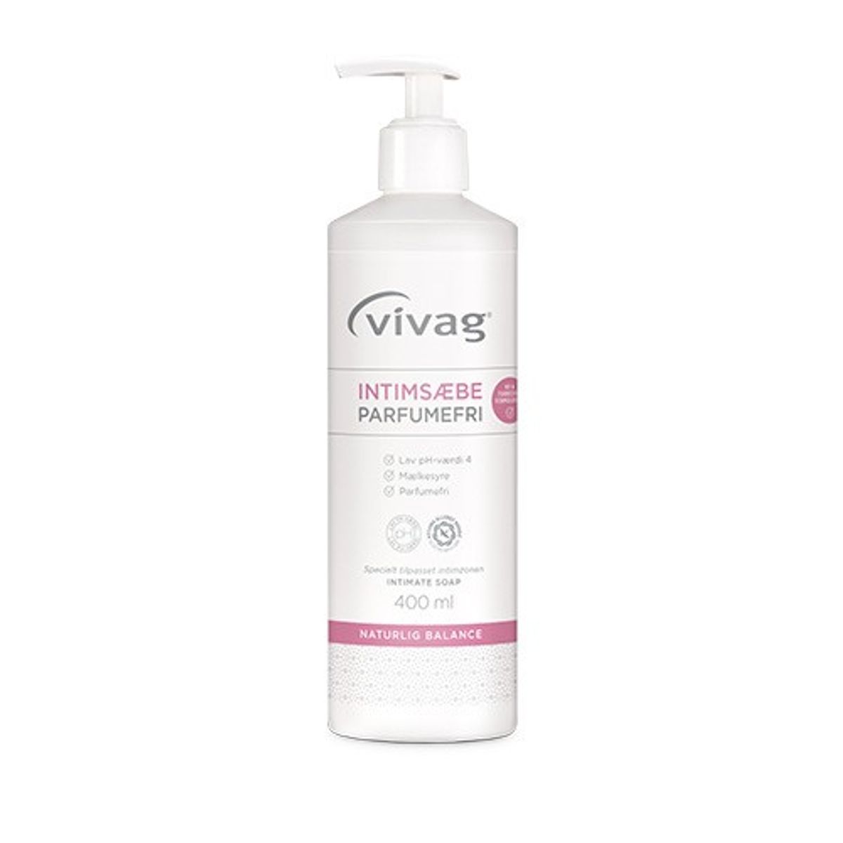 Vivag Intimsæbe Parfumefri - 400 ml - Vivag