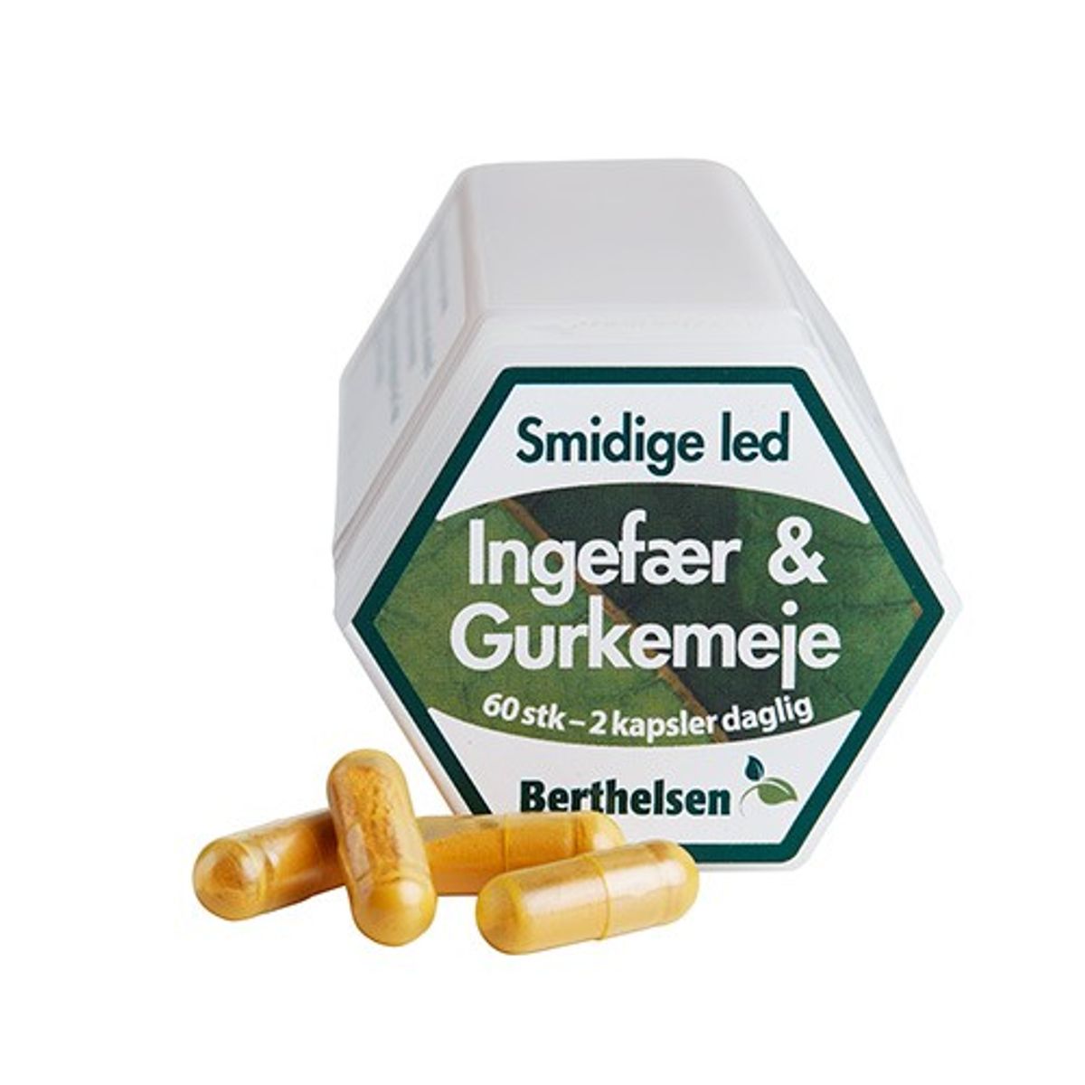 Ingefær & Gurkemeje - 60 kapsler - Berthelsen