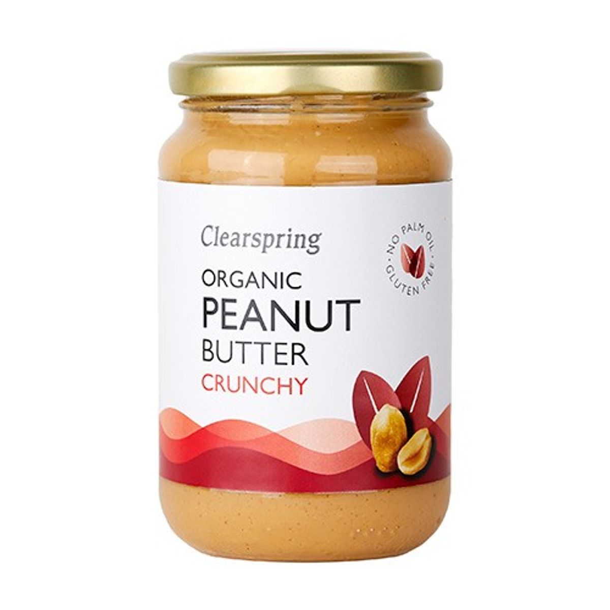 Peanutbutter Crunchy Økologisk - 170 gram - Clearspring