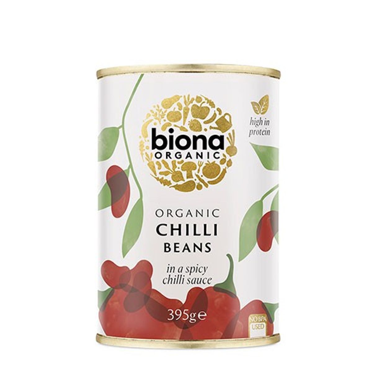 Chilli Beans røde kidneybønner i chili Økologisk - 395 gram - Biona Organic