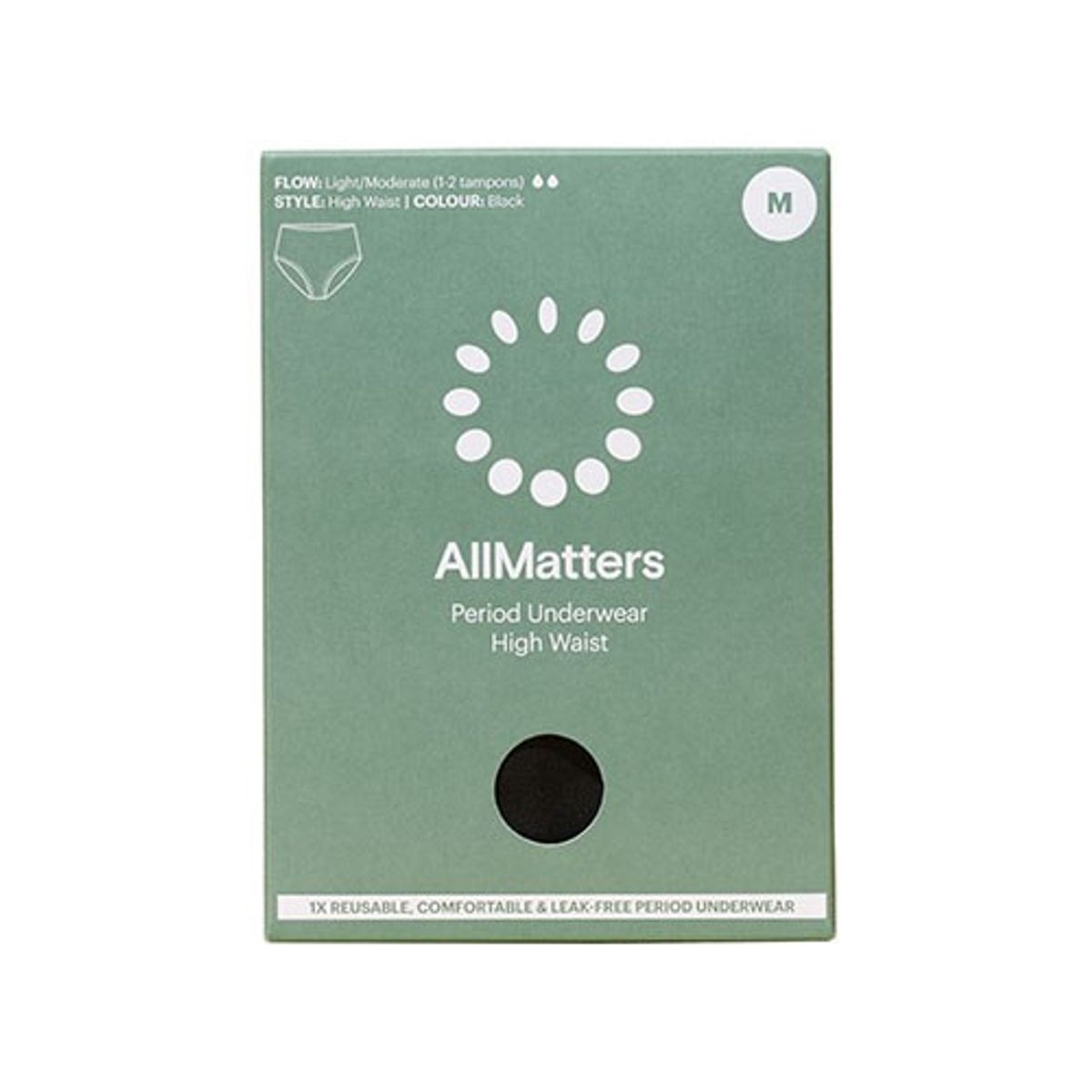 AllMatters High Waist Underwear - M - 1 pakke