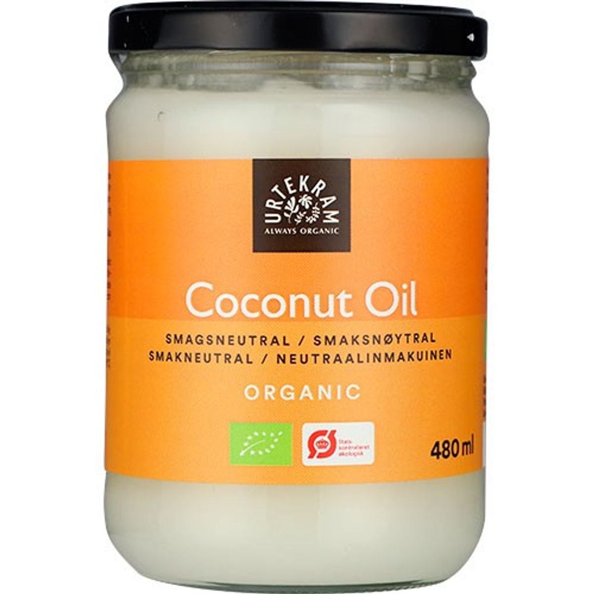 Coconut Oil smagsneutral - 480 ml - Urtekram