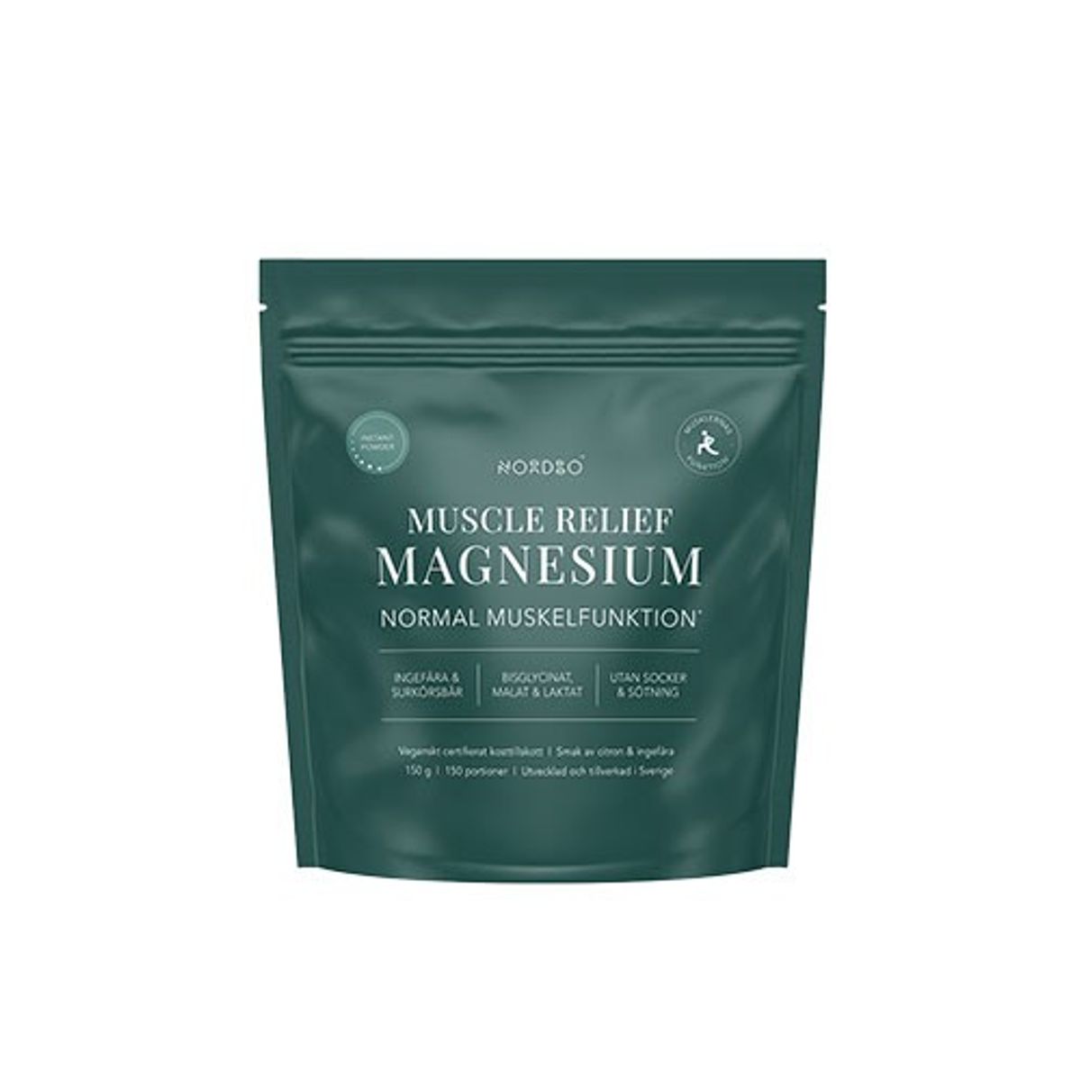 NORDBO Muscle Relief Instant Magnesium pulver - 150 gram