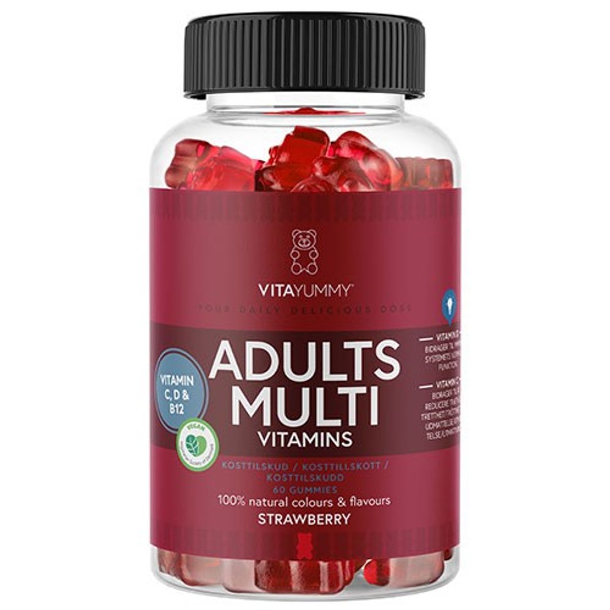 VitaYummy Adults Multivitamin Strawberry - 60 gum