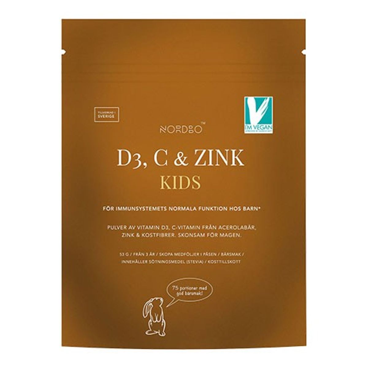 D3, C & ZInk KIDS - 75 portioner - 53 gram