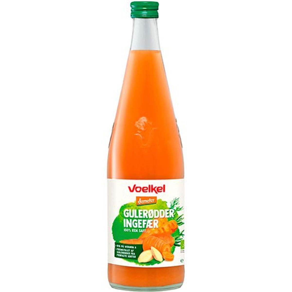 Gulerødder ingefær Økologisk Demeter - 700 ml - Voelkel