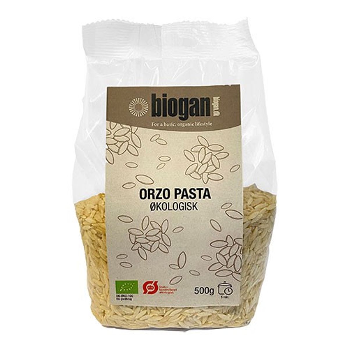 Orzo pasta Økologisk - 500 gram - Biogan