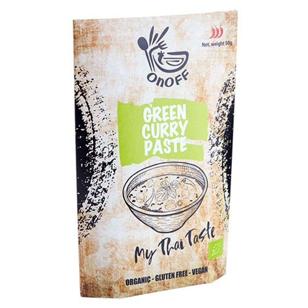 Thai Green Curry Paste Økologisk - 50 gram - OnOff Spices