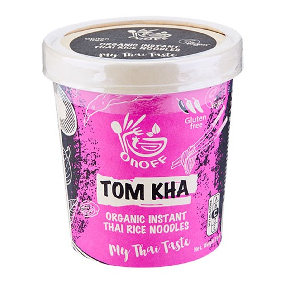 Instant Nudelsuppe Tom Kha Økologisk - 75 gram