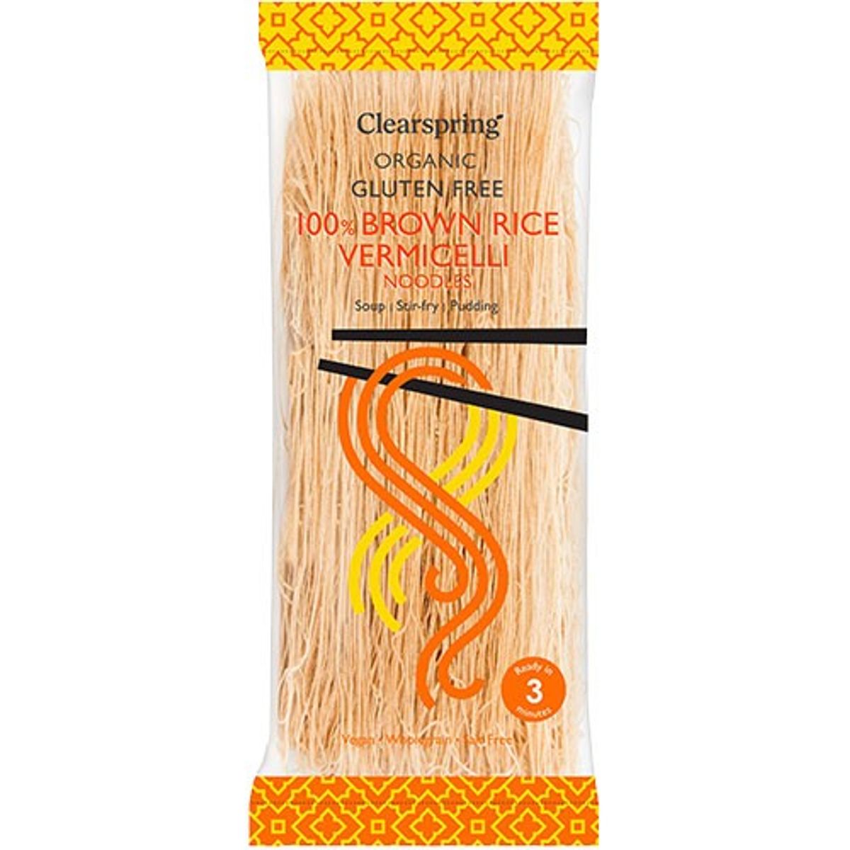 Brune Ris Vermicelli nudler Økologisk - 180 gram