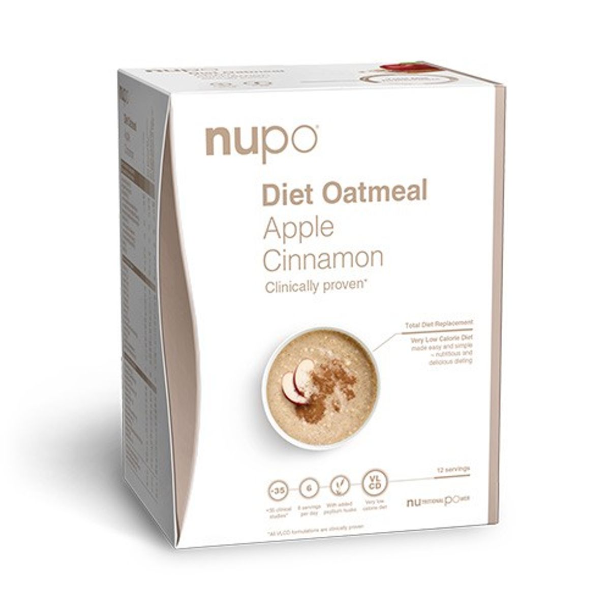 Nupo Diet Oatmeal Apple Cinnamon - 384 gram