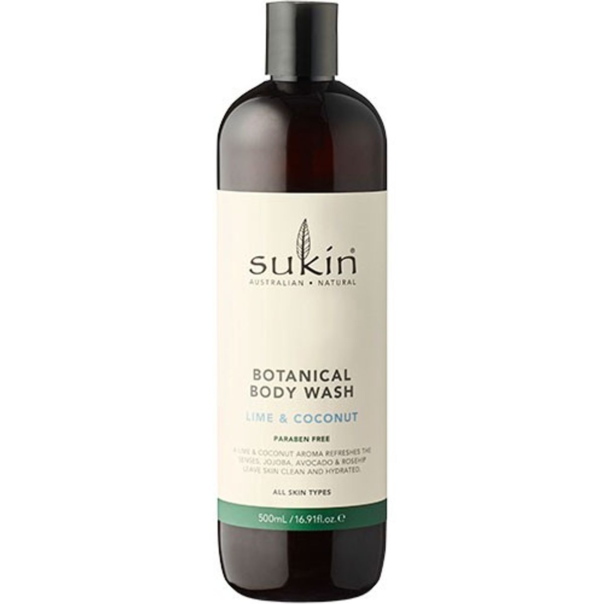 Botanical Body Wash Lime & Coconut - 500 ml - Sukin