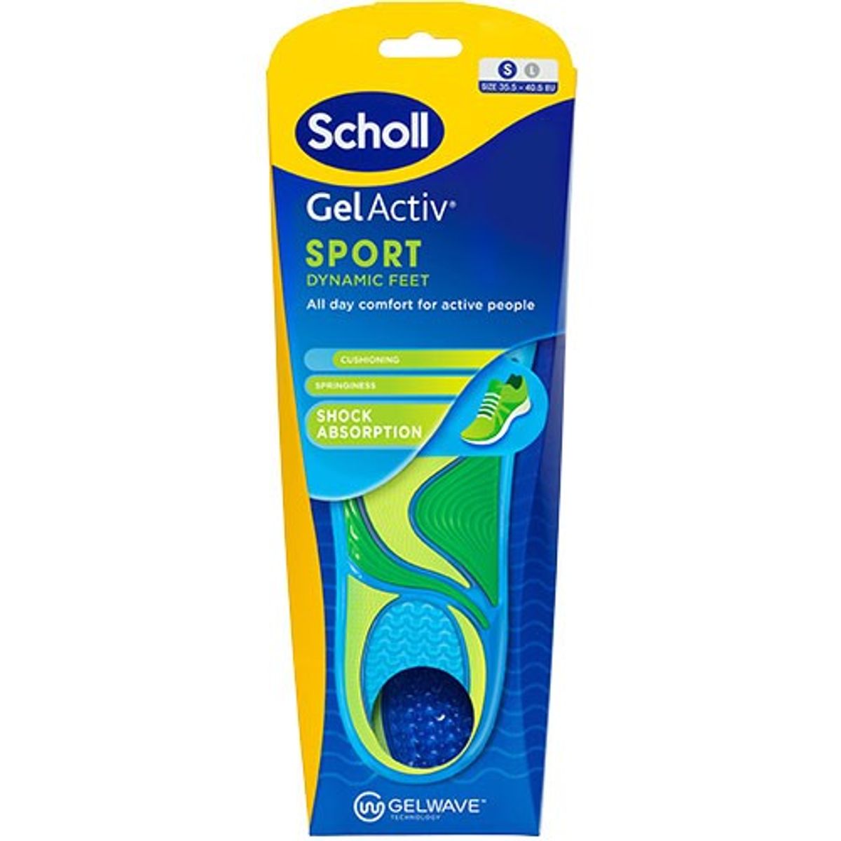 Scholl Gel Activ Insole Sport (S) - 1 pakke