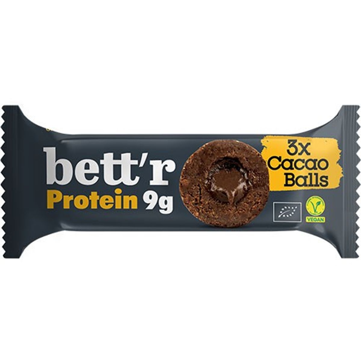 Bett'r Protein Cacao Balls Økologisk - 45 gram