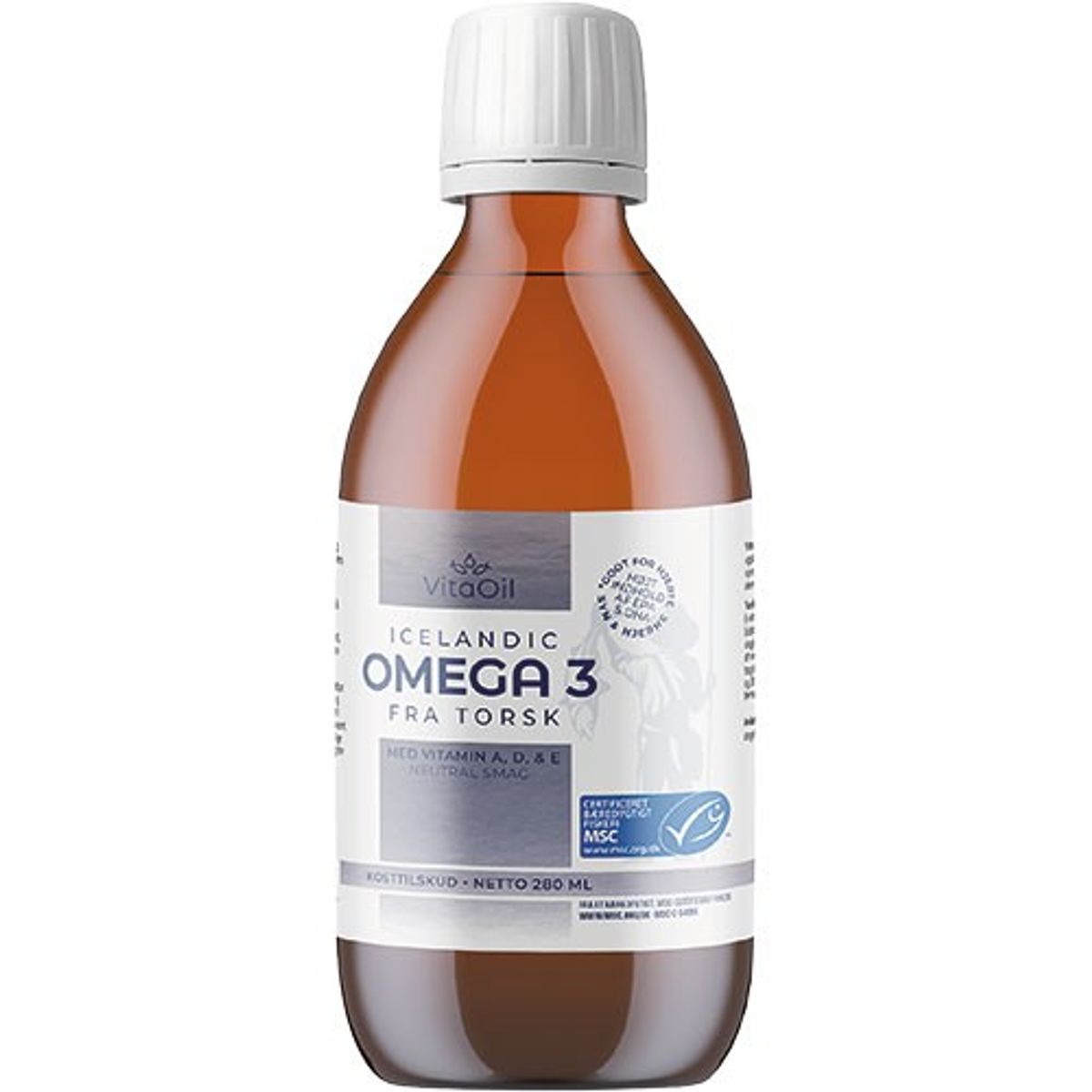 VitaOil Icelandic Omega 3 Fra Torsk - 280 ml