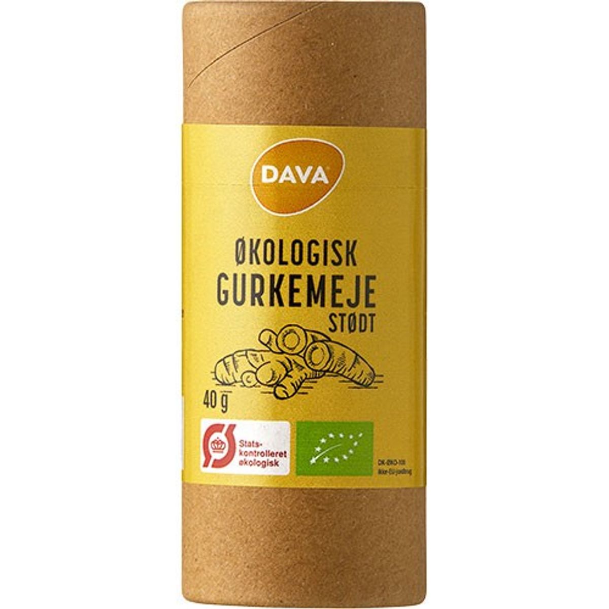 DAVA øko gurkemeje, stødt Økologisk - 40 gram