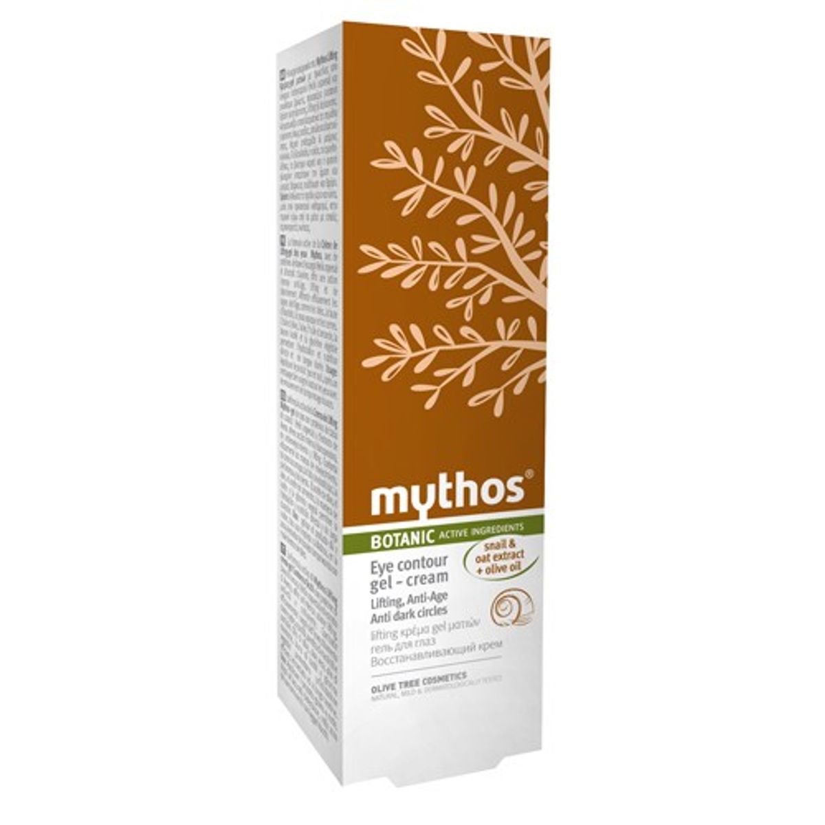 Lifting eye contour gel cream olive + snail - 20 ml - Mythos