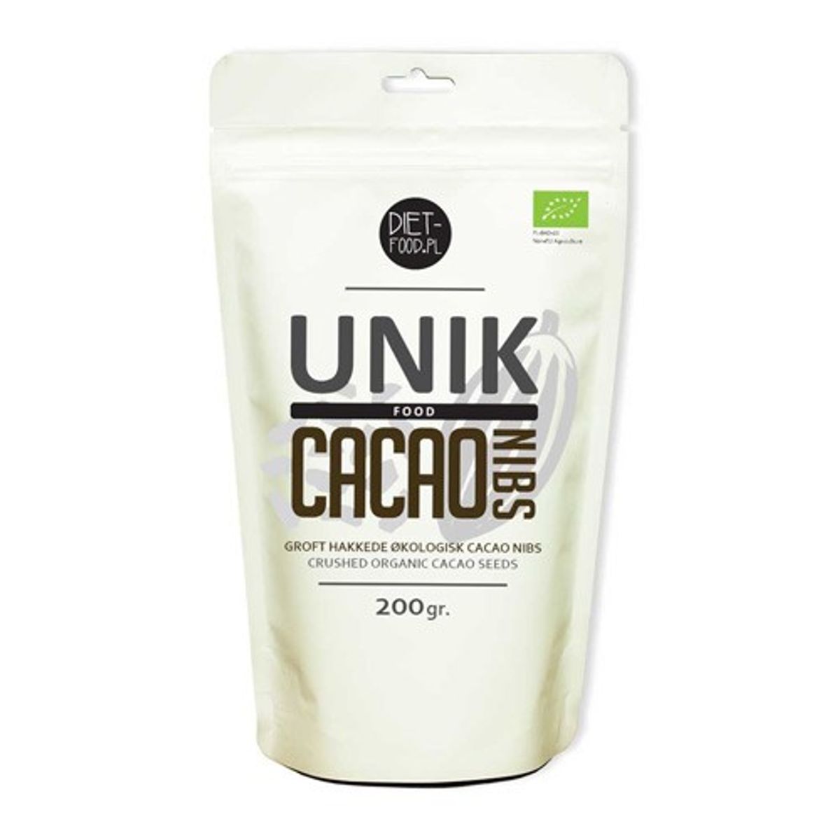 Cacao nibs grofthakkede Økologisk - 200 gram - Diet Food