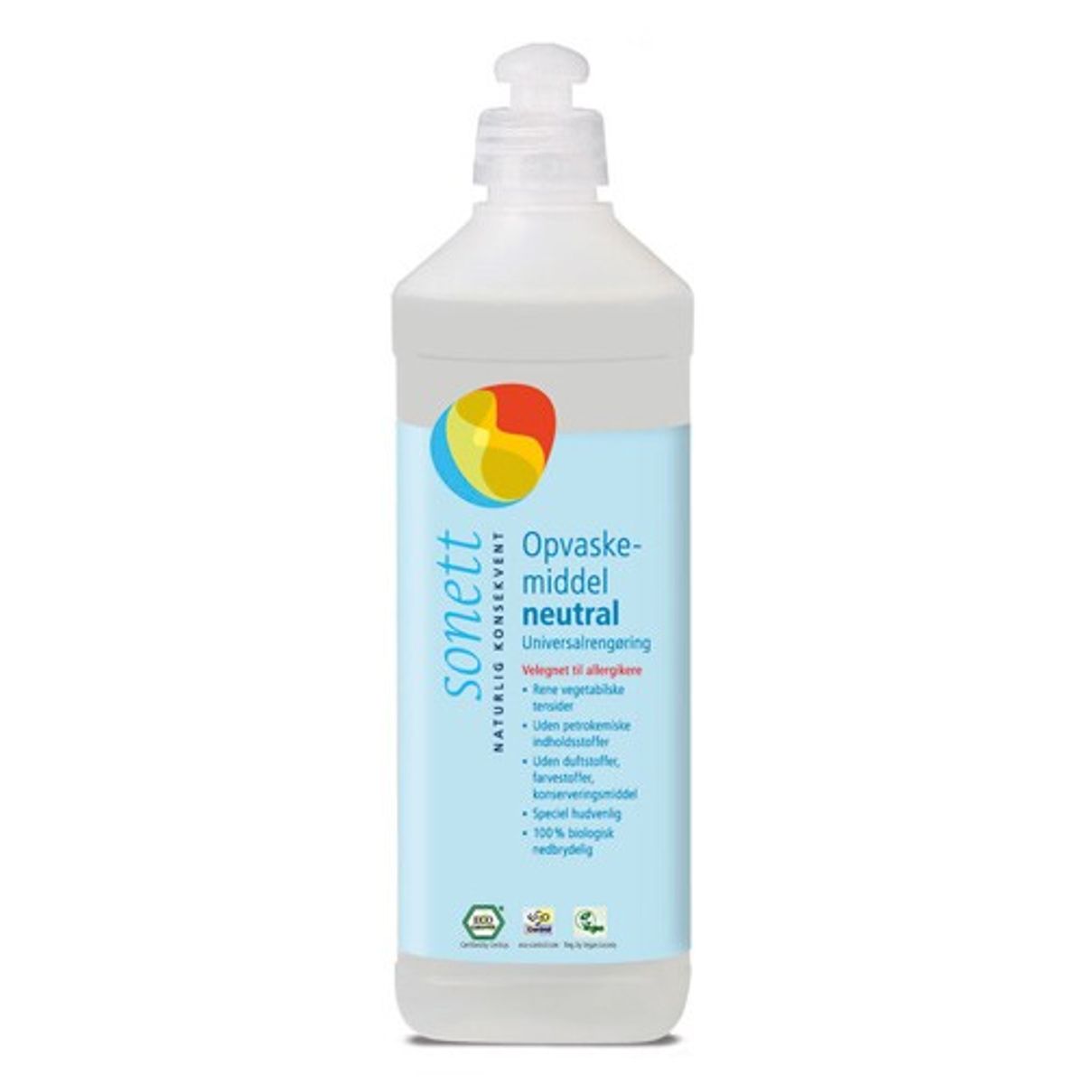 Opvaskemiddel/universalrengøring neutral - 500 ml - Sonett