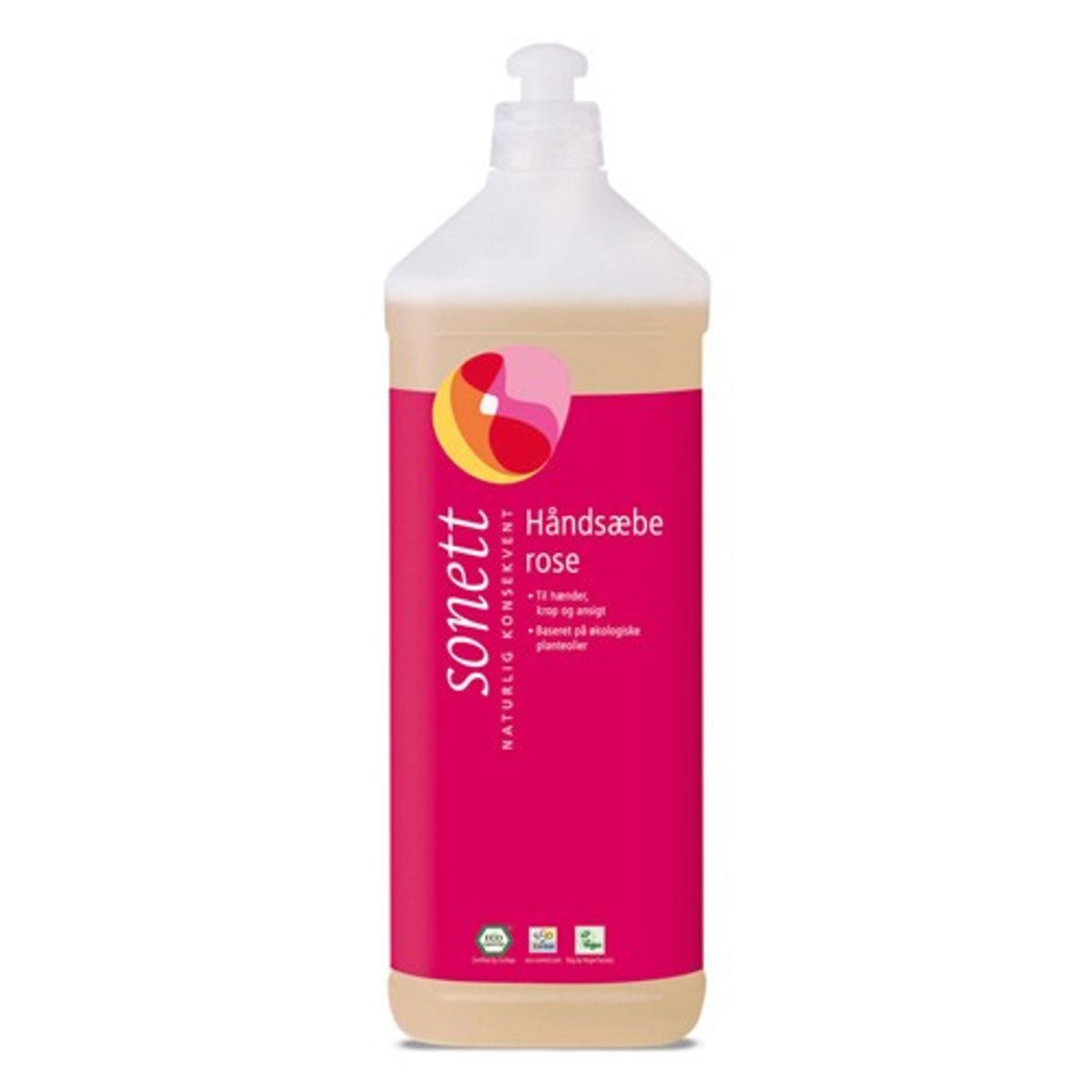 Håndsæbe rose - 1 ltr - Sonett