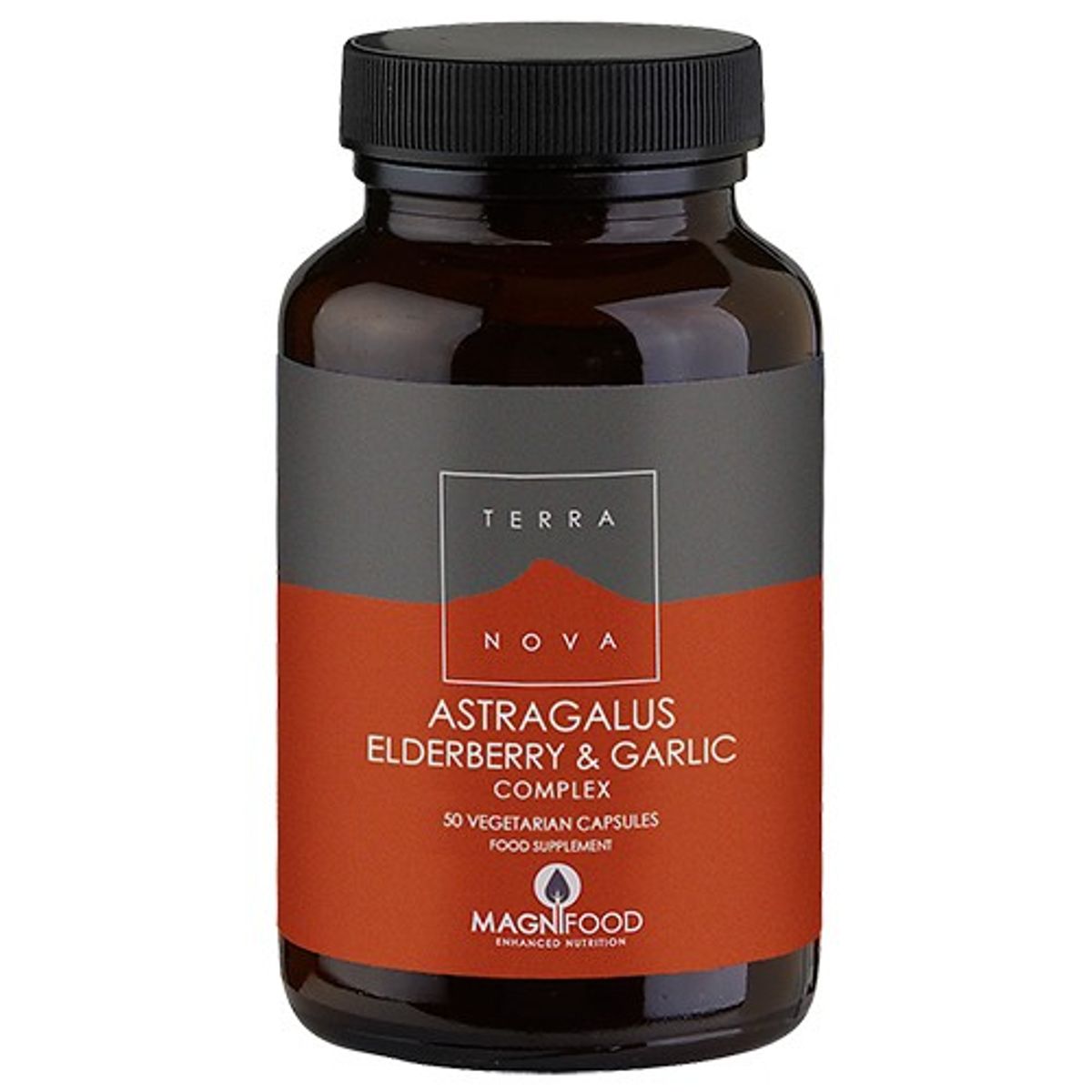 Astragalus elderberry & garlic complex - 50 kapsler - Terranova