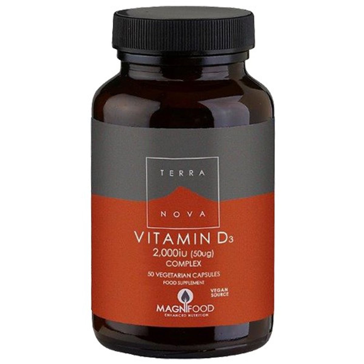 Vitamin D3 2000 IU - 50 kapsler - Terranova