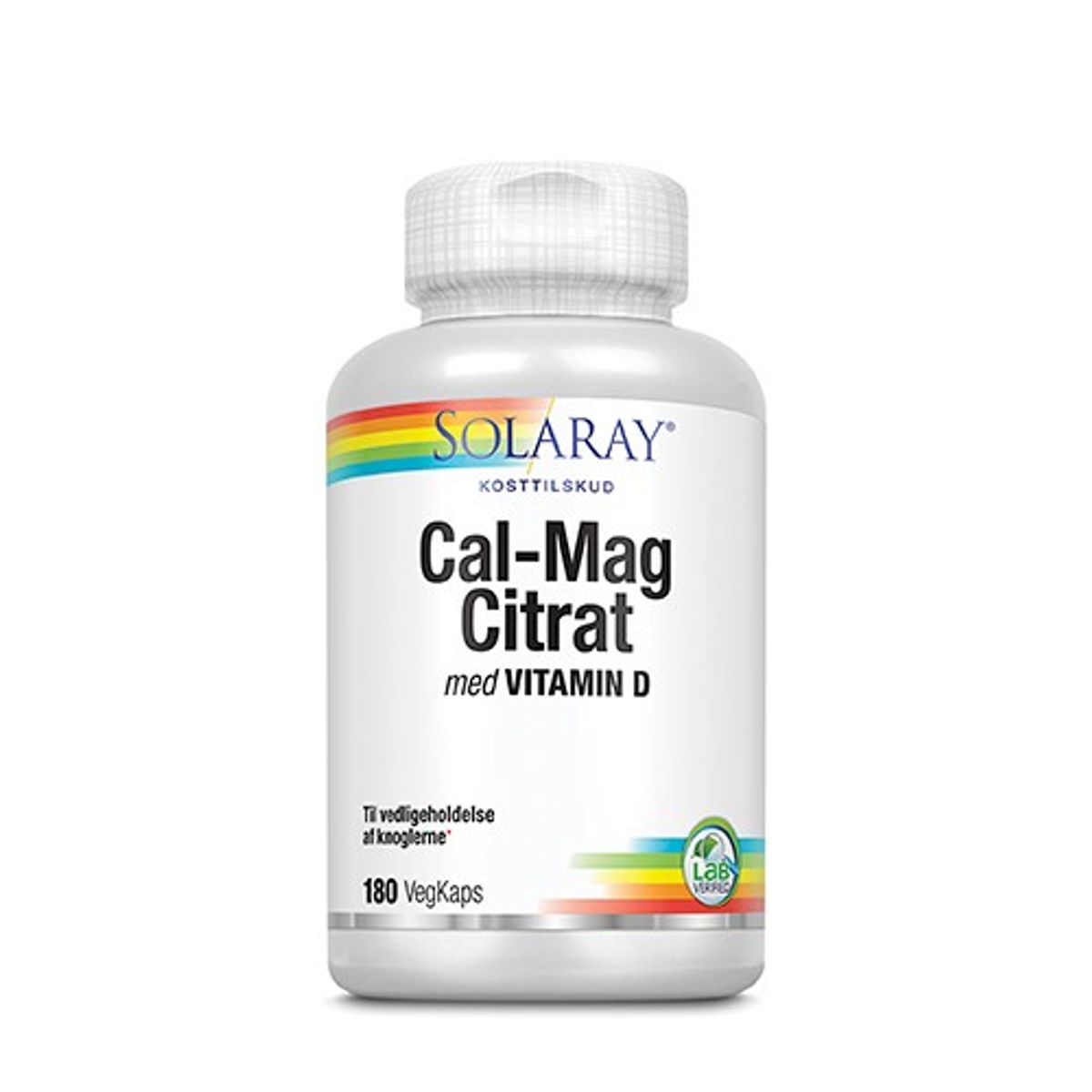 Calcium Magnesium Citrat med D-vitamin - 180 kap - Solaray