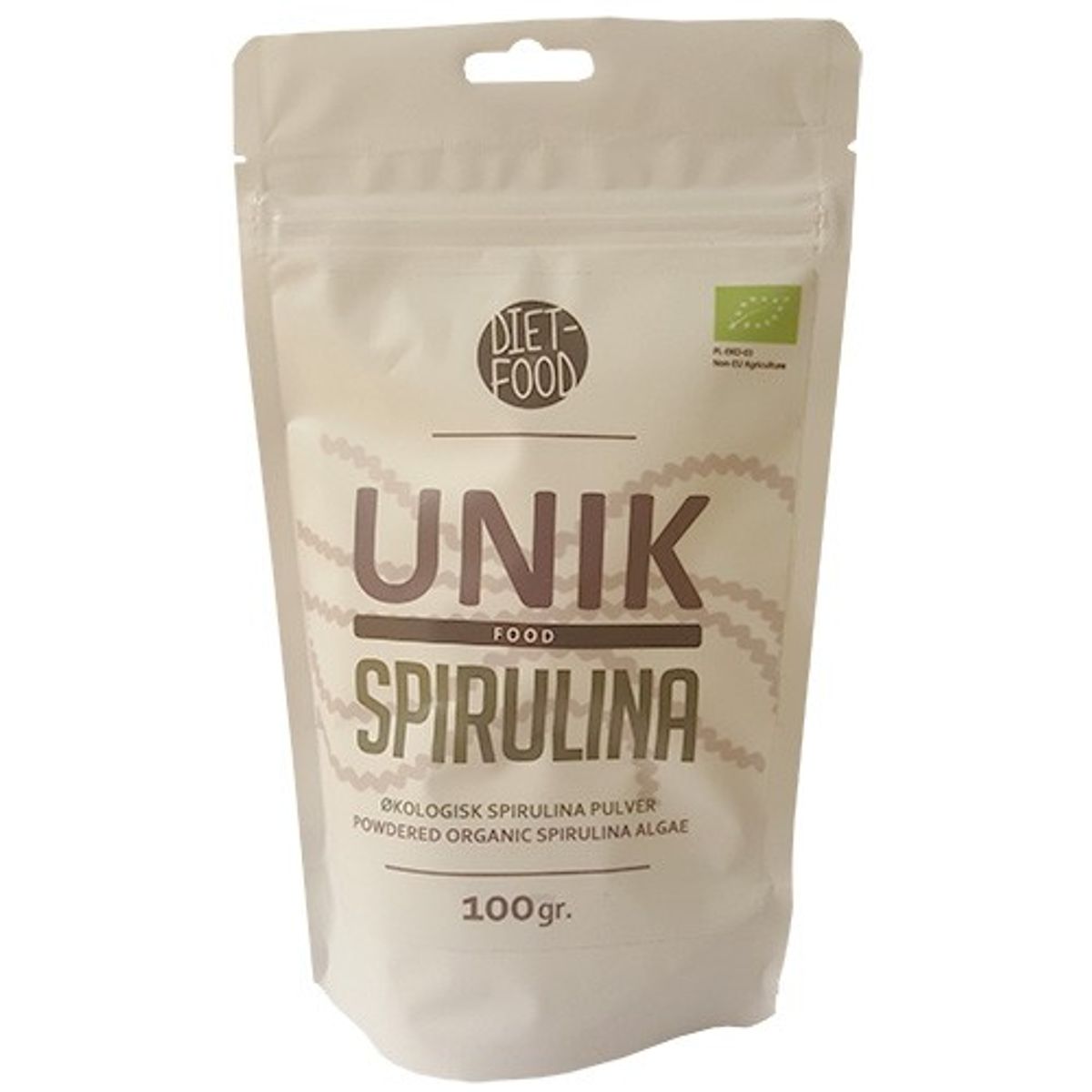 Spirulina pulver Økologisk - 100 gram - Diet Food