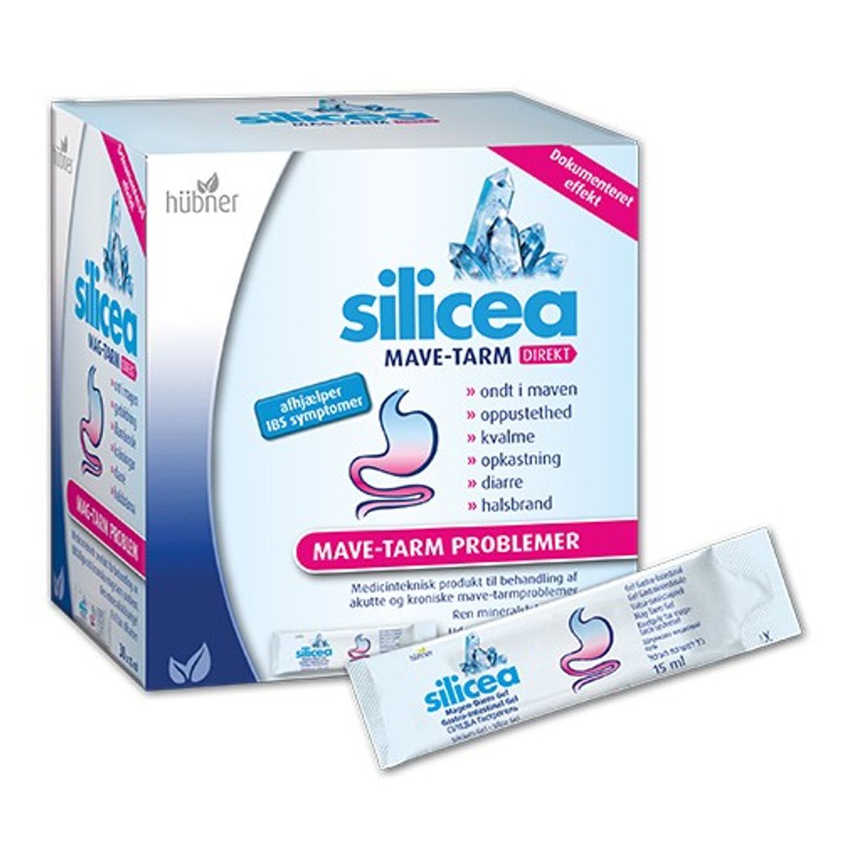 Original Silicea DIREKT Mave-Tarm 30 poser x 15ml - 450 ml - Hübner