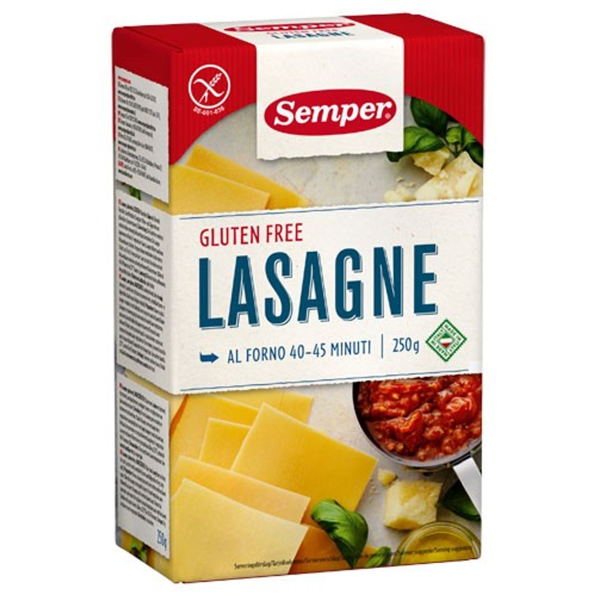 Lasagne glutenfri - 250 gram - Semper