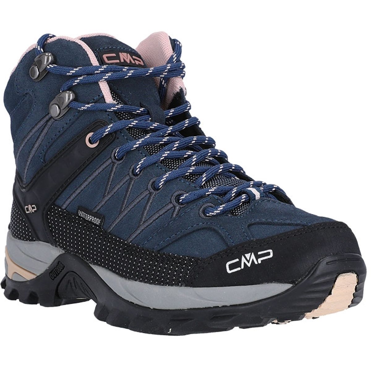 CMP Rigel Mid WP Outdoor Women, asphalt/antracite/rose-37 - Vandrestøvler