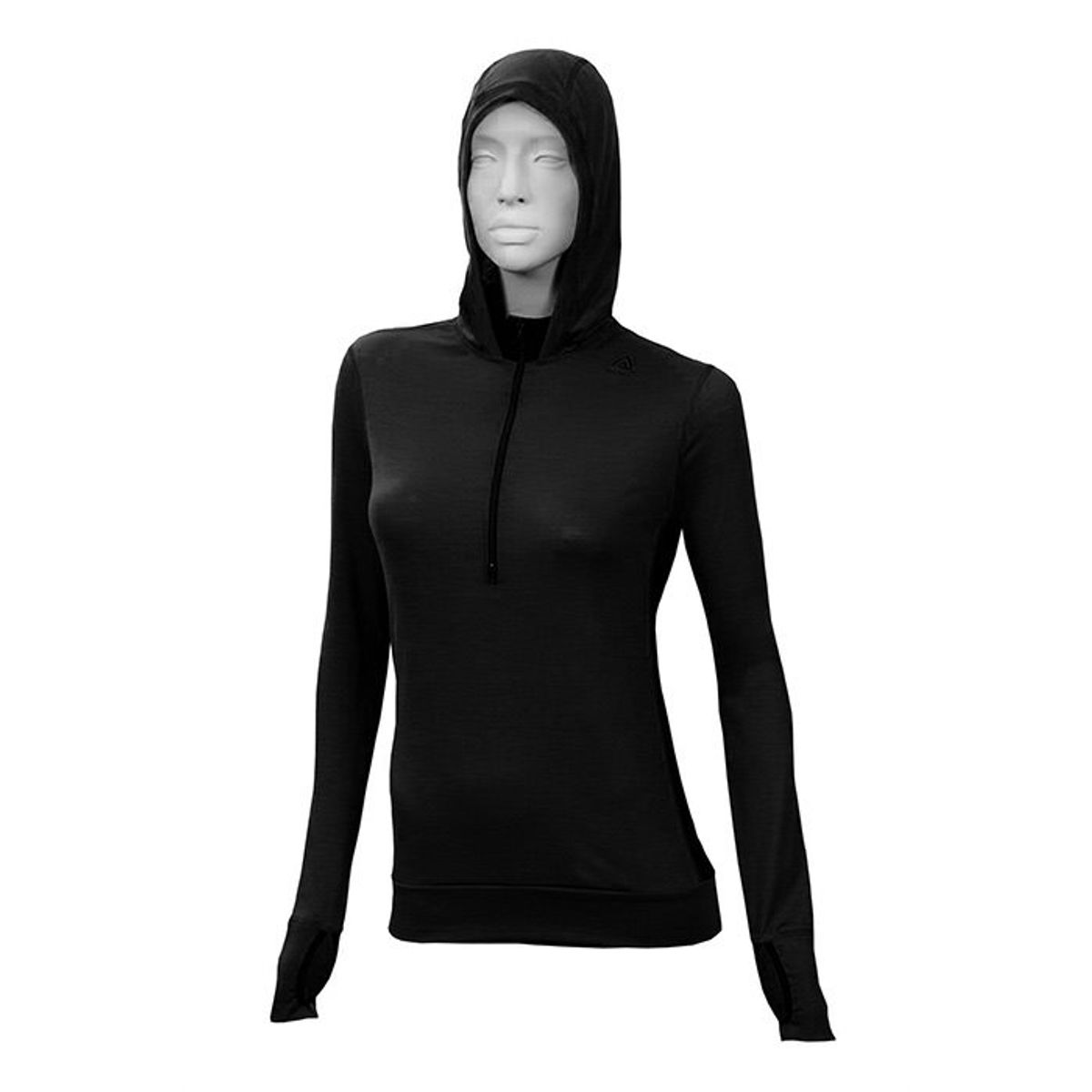 Black Friday Aclima LightWool Hoodie loose fit Woman, Sort-M - Aclima