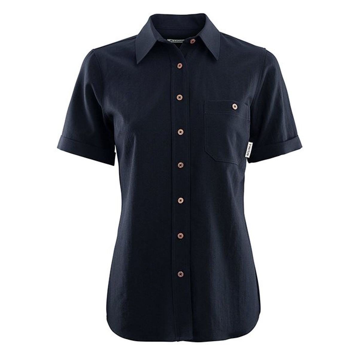 Aclima Leisurewool Short Sleeve Shirt Woman, navy-XL - Skjorter