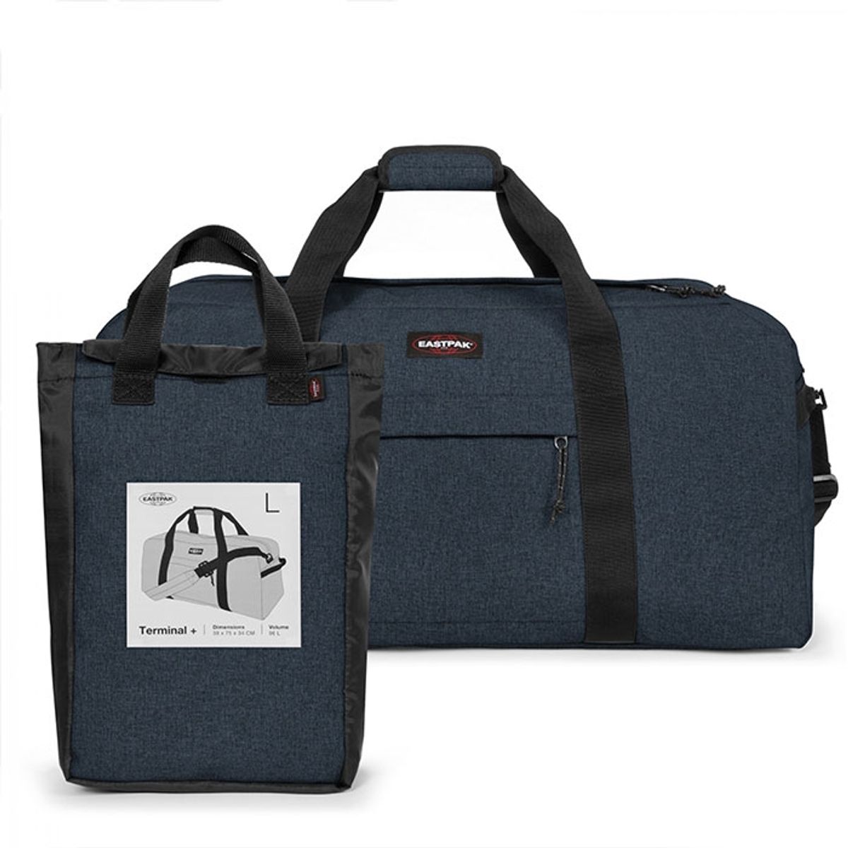 Eastpak Terminal+ duffeltaske 96L, triple denim - Duffel tasker