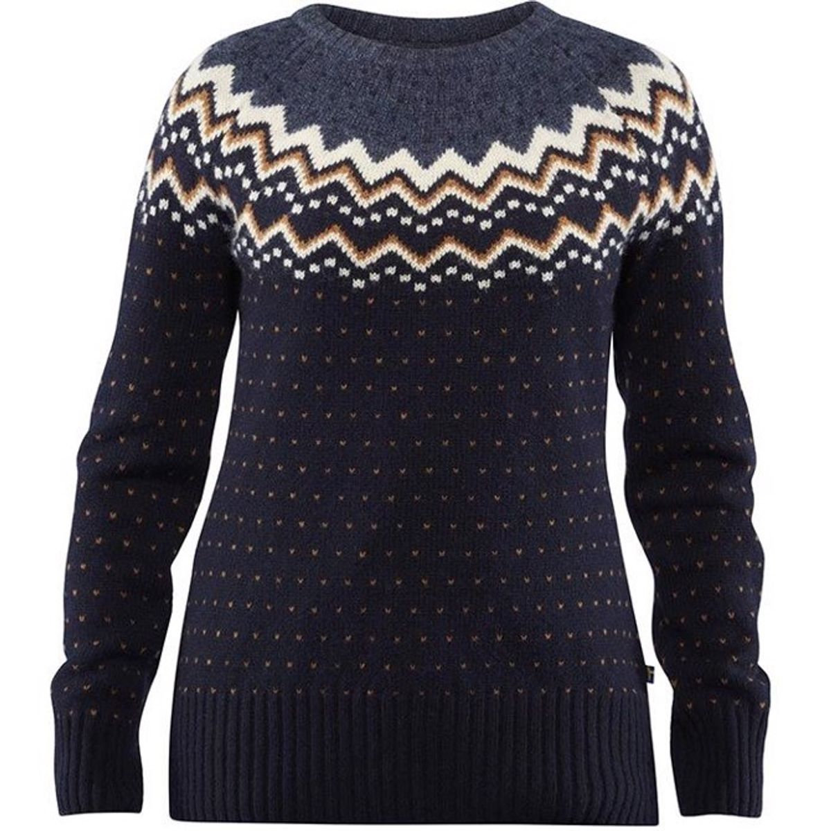 Black Friday Fjällräven Övik Knit Sweater W-Mørkeblå-M - Trøjer