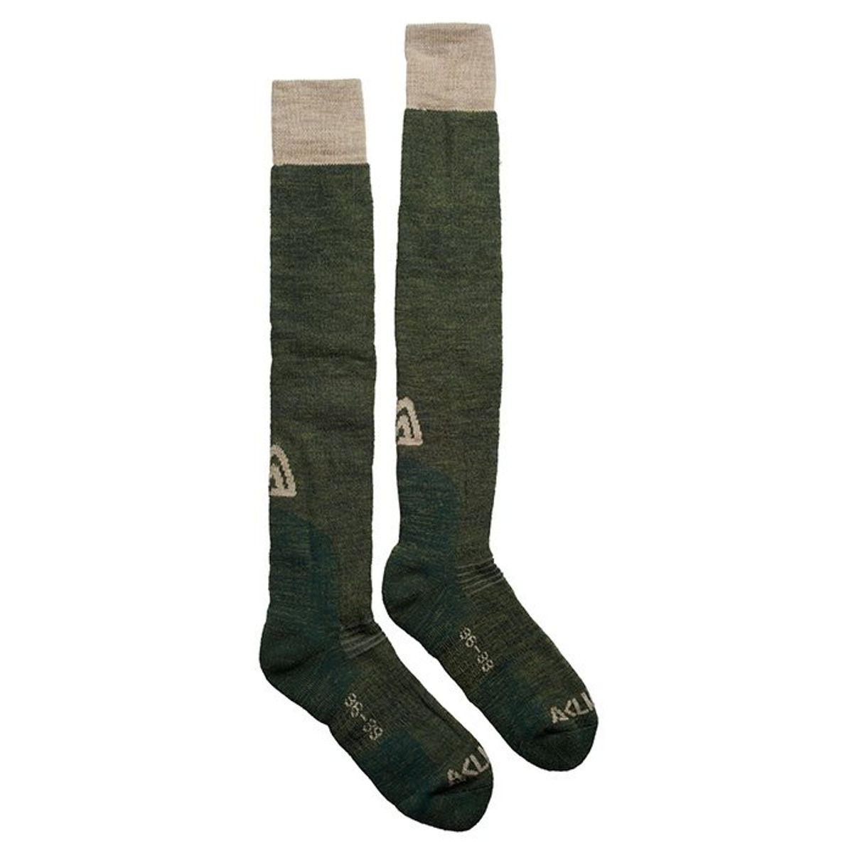 Aclima Hunting Socks / uldstrømper, Grøn-40-43 - Herretøj