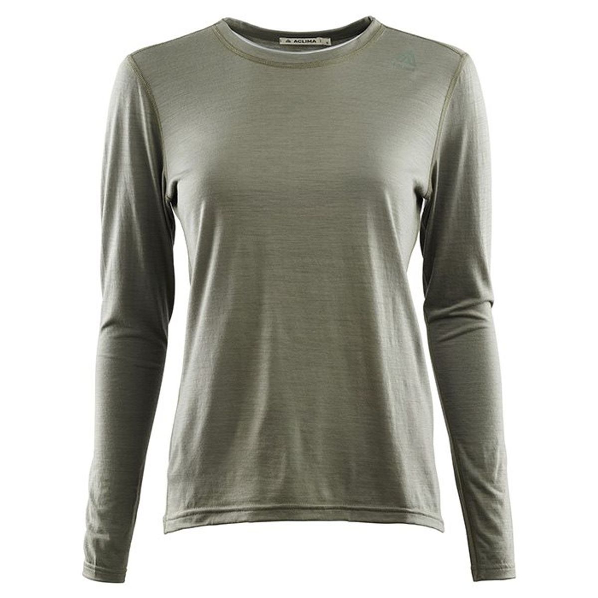 Aclima Lightwool Crew neck Woman, ranger Grøn-L - Aclima